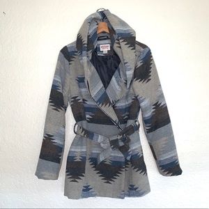 Mossimo Supply Co tribal print hooded jacket XL